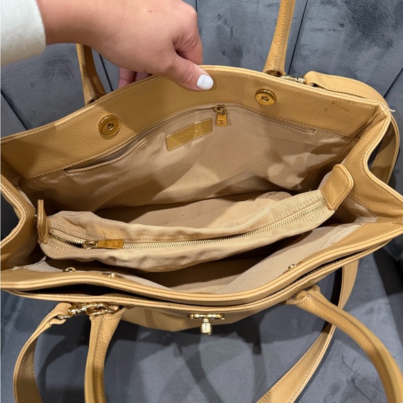 Vintage Chanel Exec Cerf Tote caviar beige - Picture 5 of 15